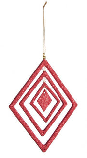 Pendaglio de Moda Rombo Rojo 12x