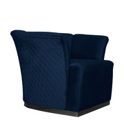 Sillón Argentario Berger azul medianoche con base negra