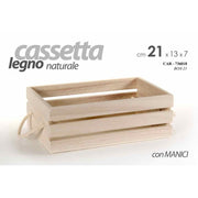 Casete decorativo Decoupage Centro de madera CM 21 x 13 x 7 H