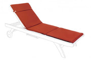 Cojín exterior POLY para tumbona rojo naranja