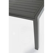 Mesa de exterior HILDE en aluminio antracita extensible 200-300x100x h75 cm