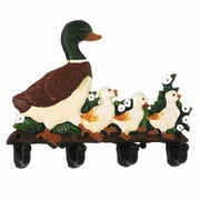 Gancho de hierro fundido 4 lugares pato cm22x16x4