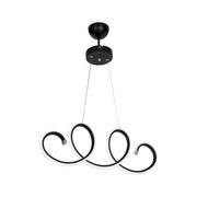 Lámpara colgante espiral LED negra Afra MDL4441