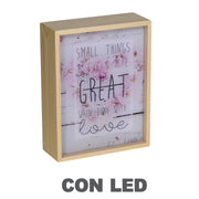 Lámpara led escrita cm20x8h26