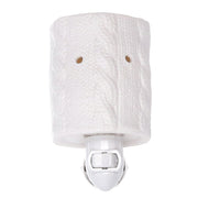 Bujía quemador esencia trenzas cerámicas blanco cm10,4x7,9h12,7