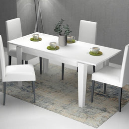Mesa de carácter blancos extensible 120/160x80 cm