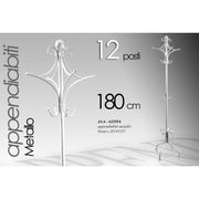 Percha de hierro blanco 24 x 180 H CM