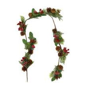 Guirnalda plastico roja cm150