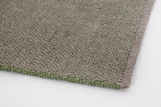 Moqueta exterior verde de fibra sintética tejida a mano 200x300