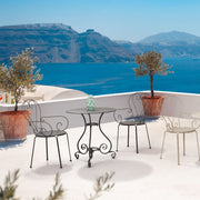 Mesa Etienne diámetro 90 cm Bizzotto gris oscuro