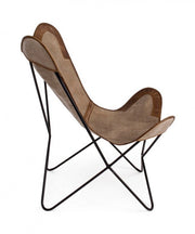 Sillón Eaton de cuero beige