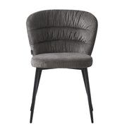 Silla Acolchada Klontar en Tela Gris 79x56x57.5 cm
