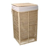 Papelera plegable cuadrada paper hilary beige cm31x31h60