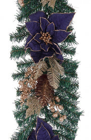 4x Boa Eleonor Poinsettia Azul