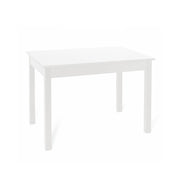 Mesa de comedor extensible de fresno blanco en madera de melamina cm 80x120 - 160