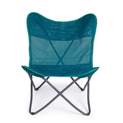Silla de mar plegable de textilene verde agua MARIPOSA GABICCE 77,5x81x h89 cm