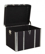 Set de 3 baúles de ambiente de madera negra