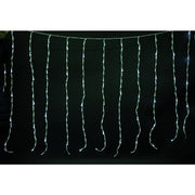 Cortina 144 LED Efecto lluvia blanca 300x 90 cm