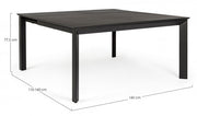Mesa de jardín extensible Konnor antracita