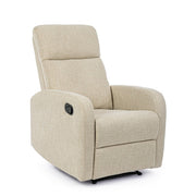 Sillón reclinable manual tejido Iris beige