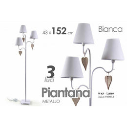 Rendura de lámpara moderna de la Tierra Blanca 152 CM de estilo Shabby