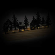 Árbol metal led negro cm20x4h11