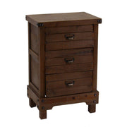 Base Mobile con cajones de nogal de 3 países 50x35xH. 76 cm