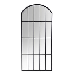 Espejo de metal negro cm64x2h139