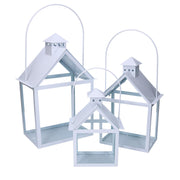 Farol metálico 1-3 blanco cm27x18,2h41-51