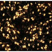 Luces 1000 LEDs blanco cálido Longitud MT.20 + 2 CABLE Navidad iluminada