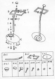 Paragüero acero cromado 2 brazoscm28x20h65