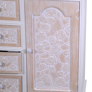 Jarrón casa de pájaros grande dc-1026 cm. 13 x 13 h 43