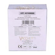 Wire light 160 micro led blanco cálido fuente de alimentación fija para exterior cm1x1x200