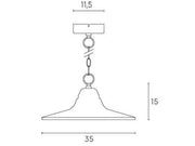 Suspensión E27 monet line blanco