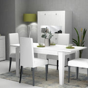 Mesa de carácter blancos extensible 120/160x80 cm