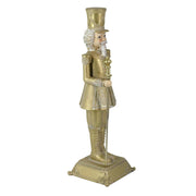 Soldado resina oro cm10x10h31,5