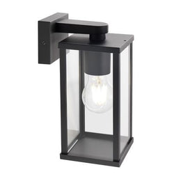 Aplique inferior E27 línea dorada negro