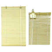 Persiana de mimbre natural con varilla de bambú cm120xh300x12