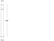 Palo de Aluminio Fundido con Difusor Opalino - Altura 180mm, Diámetro 60mm - IP43, 25W Negro