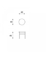 Mesa de centro 40x40x45h - Thor