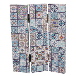 Paravento estampado 3 paneles cerámicos 120,6x2,5xh180,6x2,5xh180