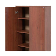 Zapatero multiusos Madera de Nogal Antiguo melamina 2 puertas h182x71x38