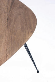 Conjunto de 3 mesas de centro boscage de madera de estilo industrial