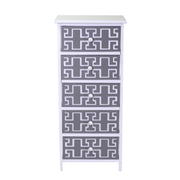 Cajonera móvil blanco gris 5 cajones 40x29x90h cm