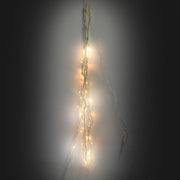 Rama de luz 40 led blanco cálido mimbre blanco cmø5h120 fijo al.5xh120x3,5