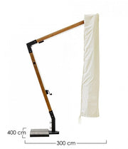 Funda para brazo de paraguas en poliéster Capua crudo 3x4