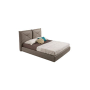Cama doble con contenedor ARMONIA Tortora 188x223x h109 cm