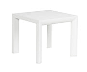 Mesa de centro de aluminio blanco crucero muebles de jardín