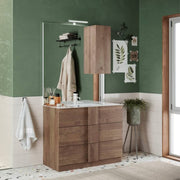 Mueble de baño Salemi60 con 3 cajones de roble mercure