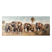 Cuadro estampado elefante rectangular cm55x135x3